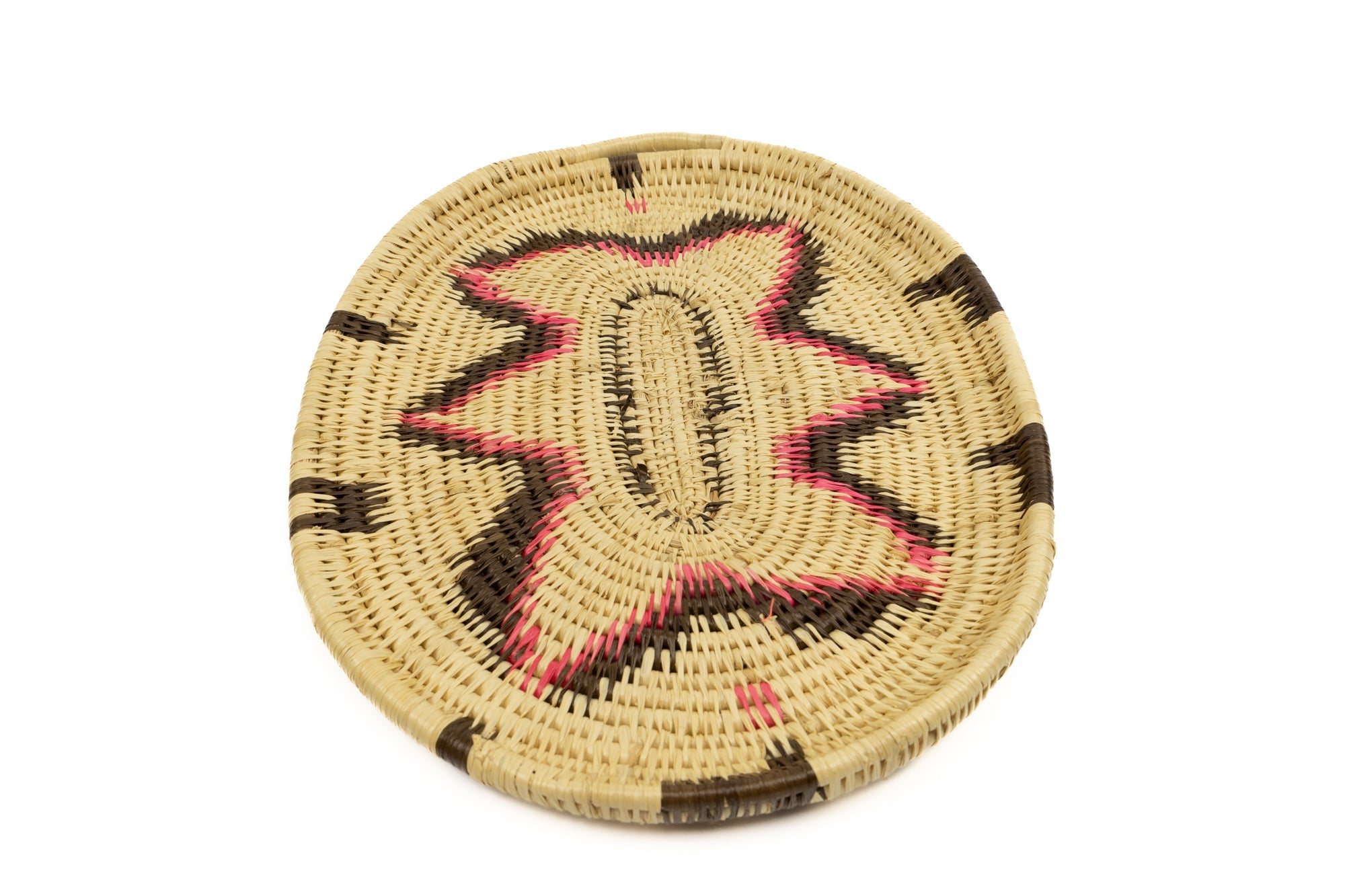 Hand Woven Vintage Plate Basket Made By Indigenous Artisans