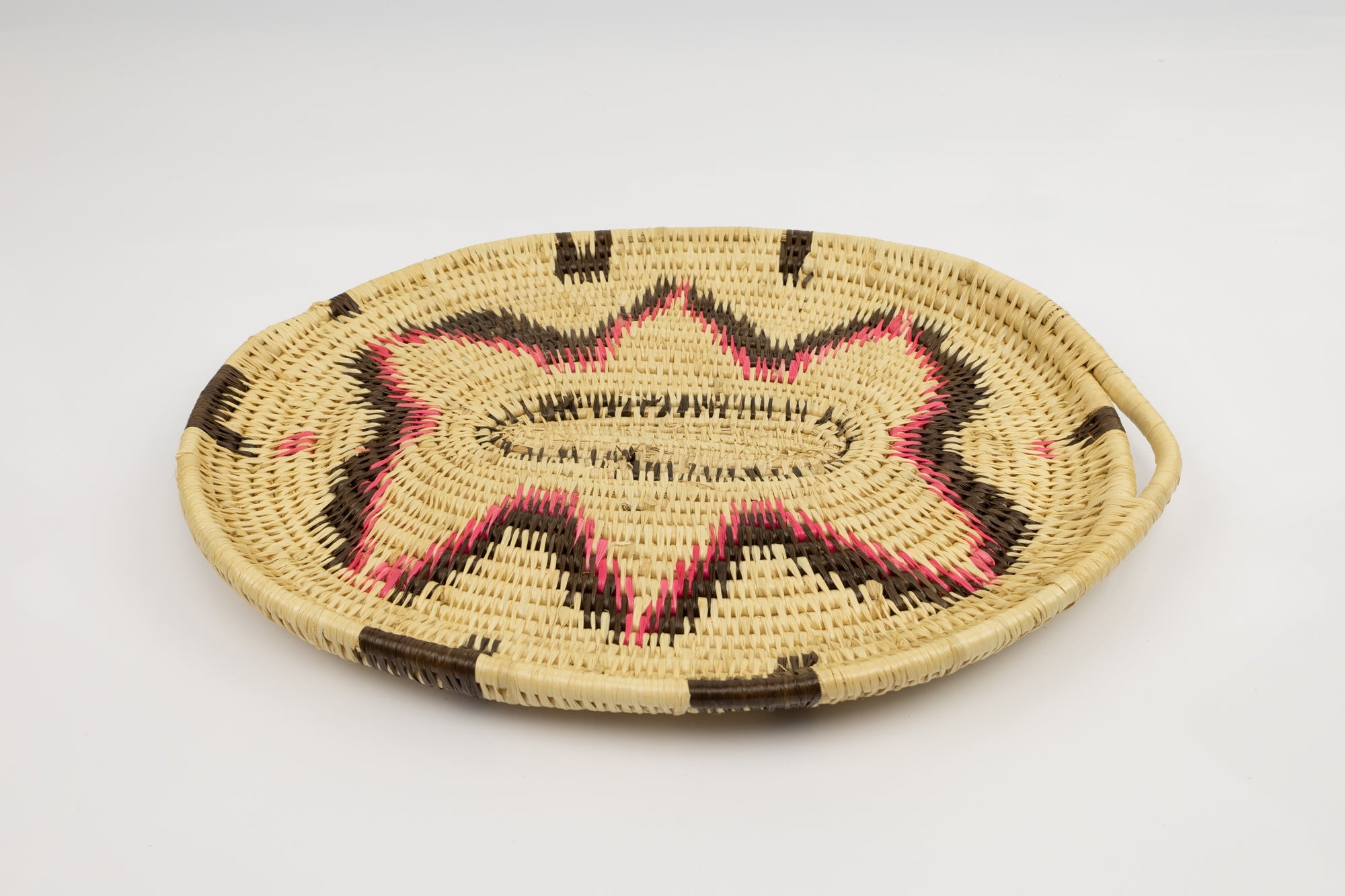 Hand Woven Vintage Plate Basket Made By Indigenous Artisans