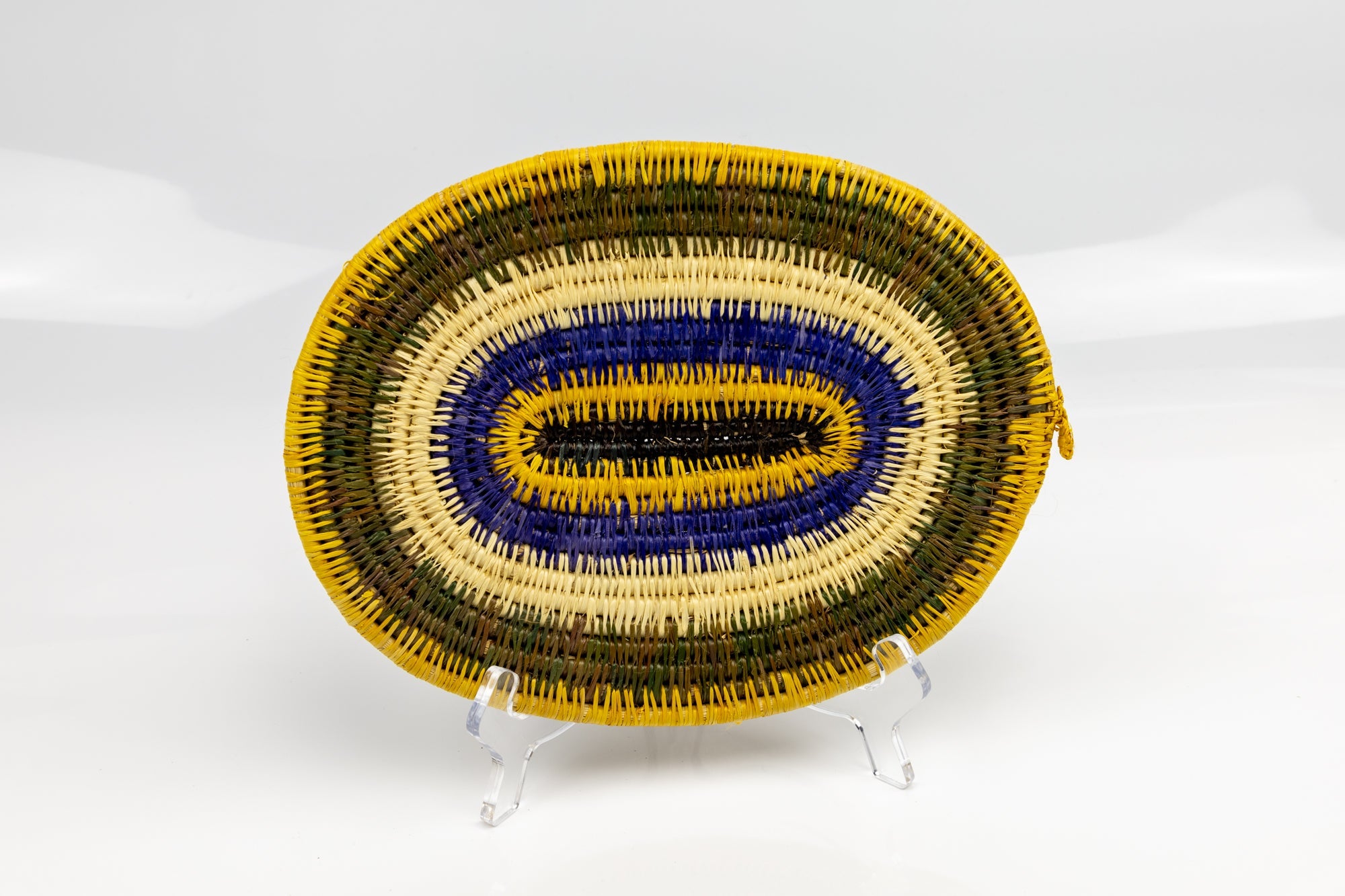 Hand Woven Vintage Plate Basket