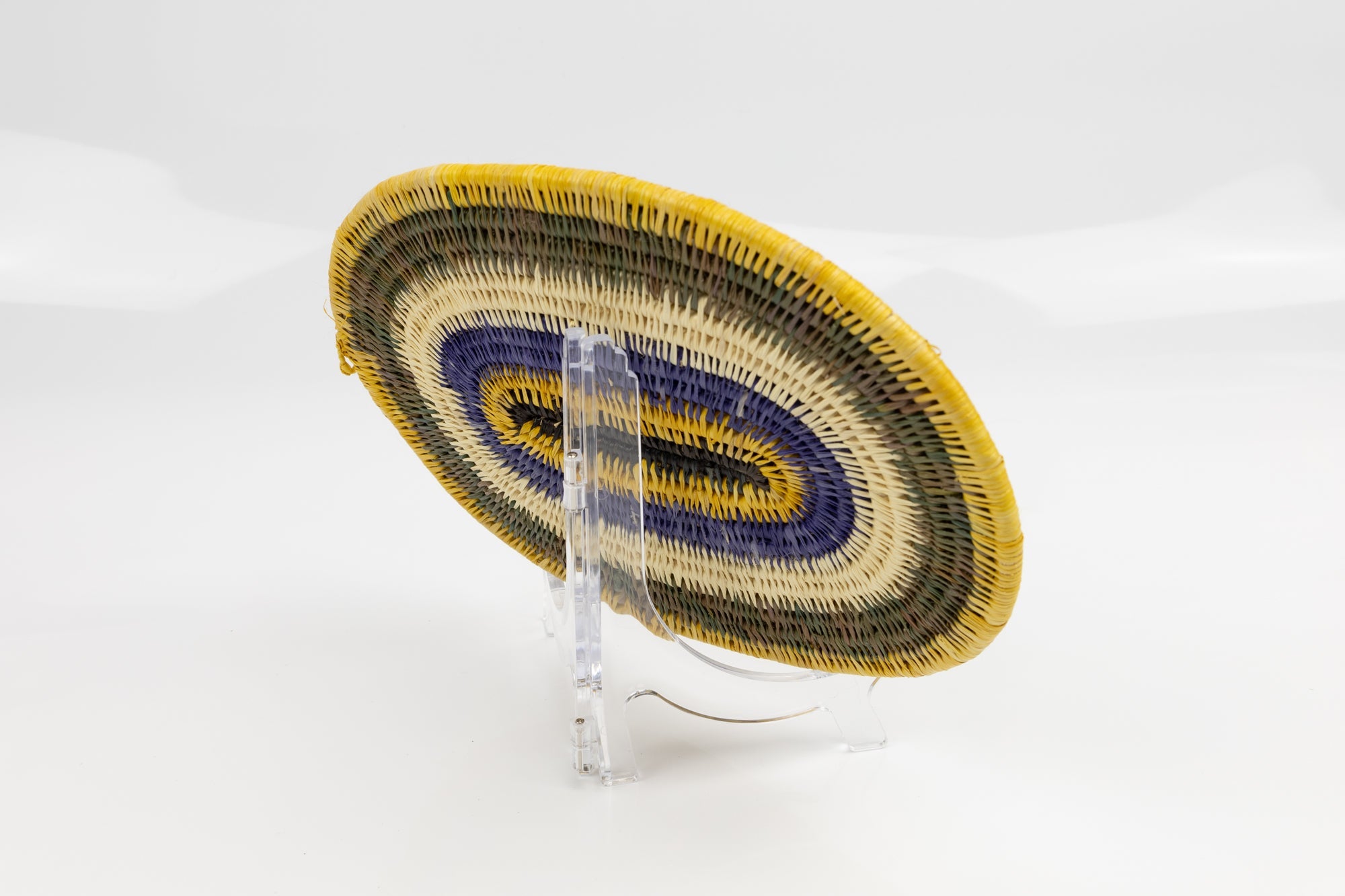 Hand Woven Vintage Plate Basket