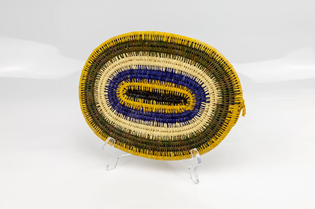 Hand Woven Vintage Plate Basket