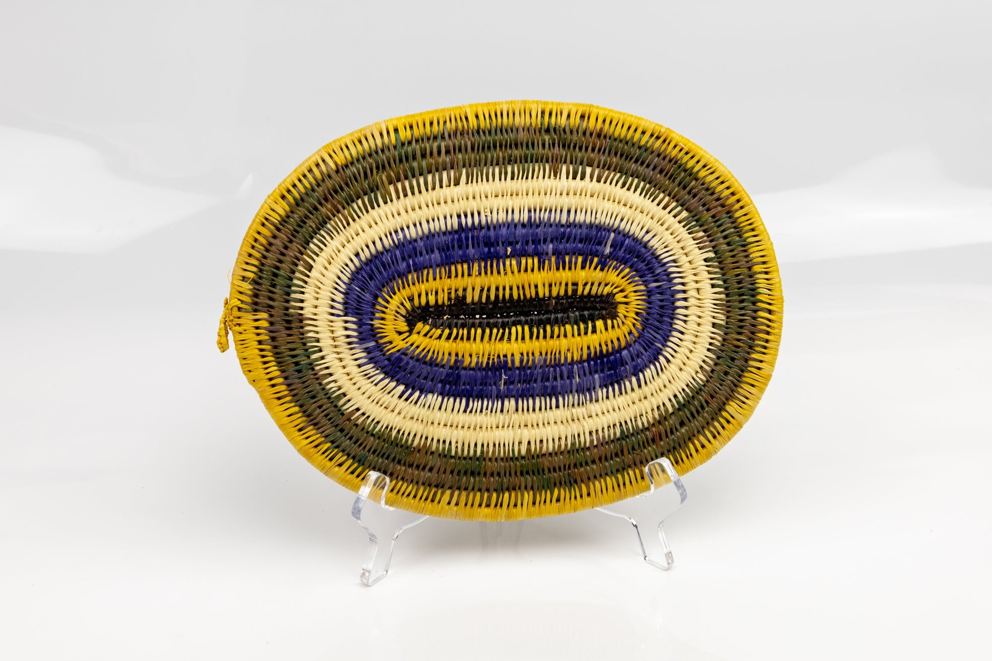 Hand Woven Vintage Plate Basket