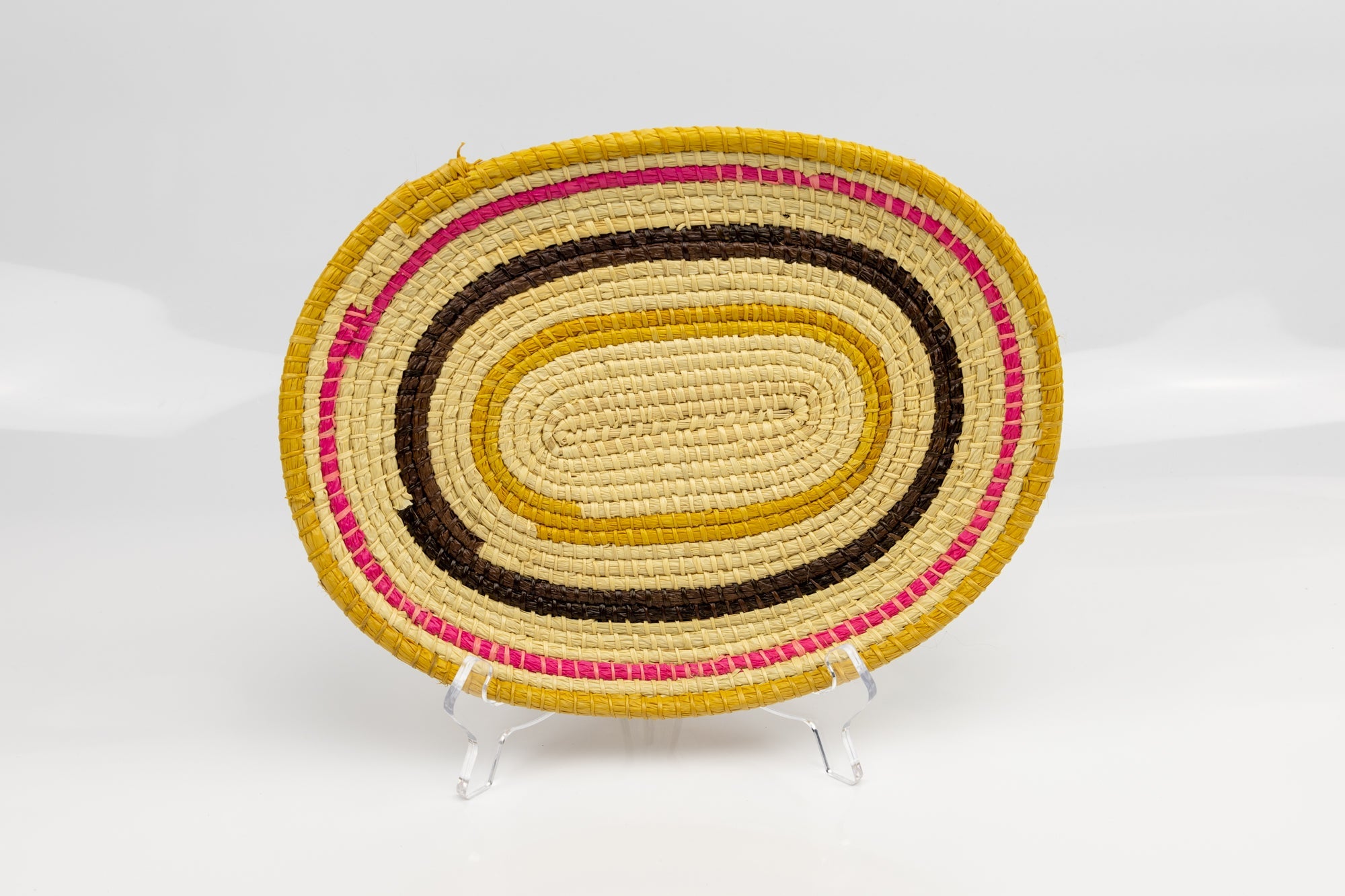 Hand Woven Vintage Plate Basket