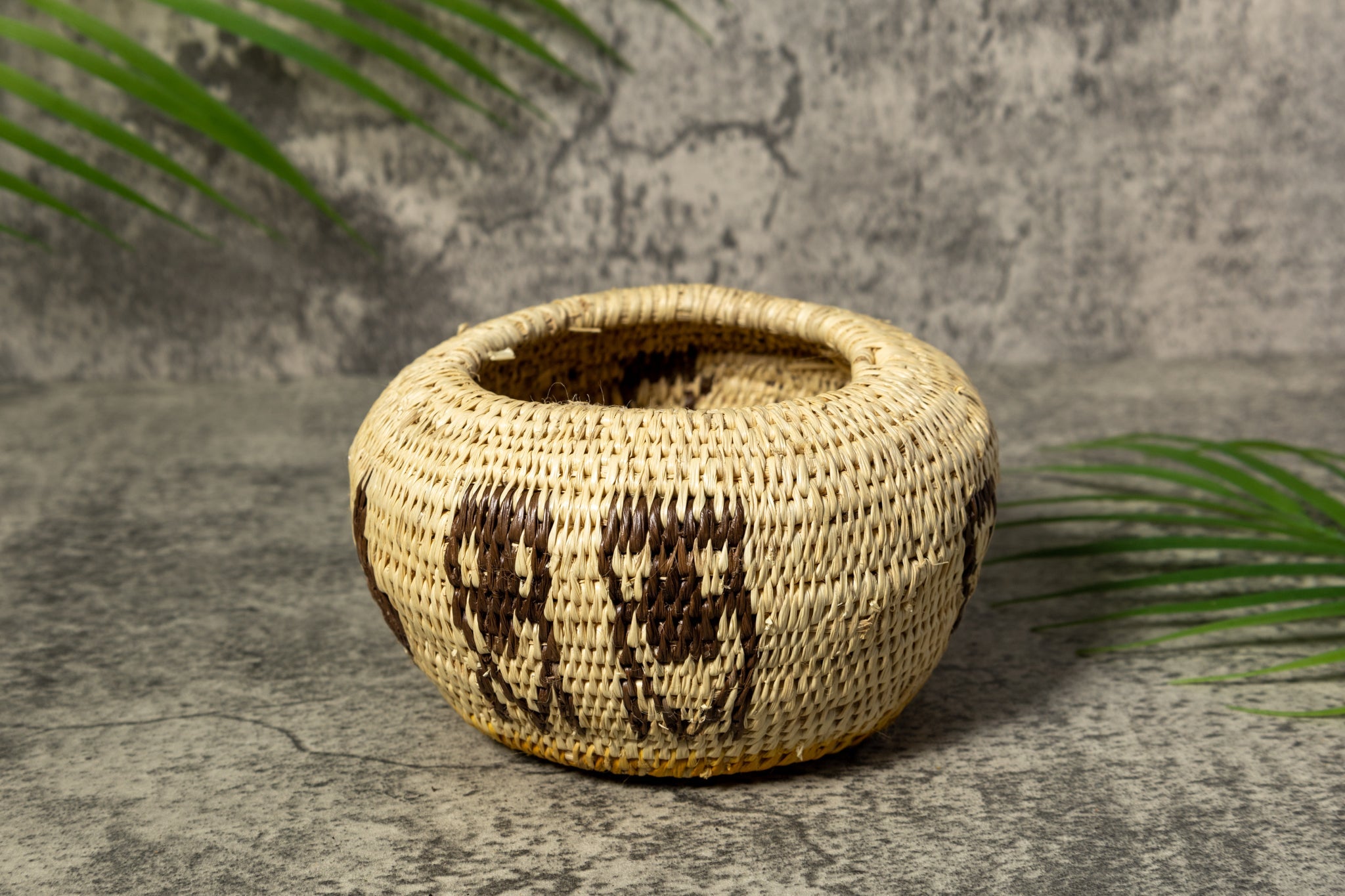 Owl Bird Rainforest Vintage Basket
