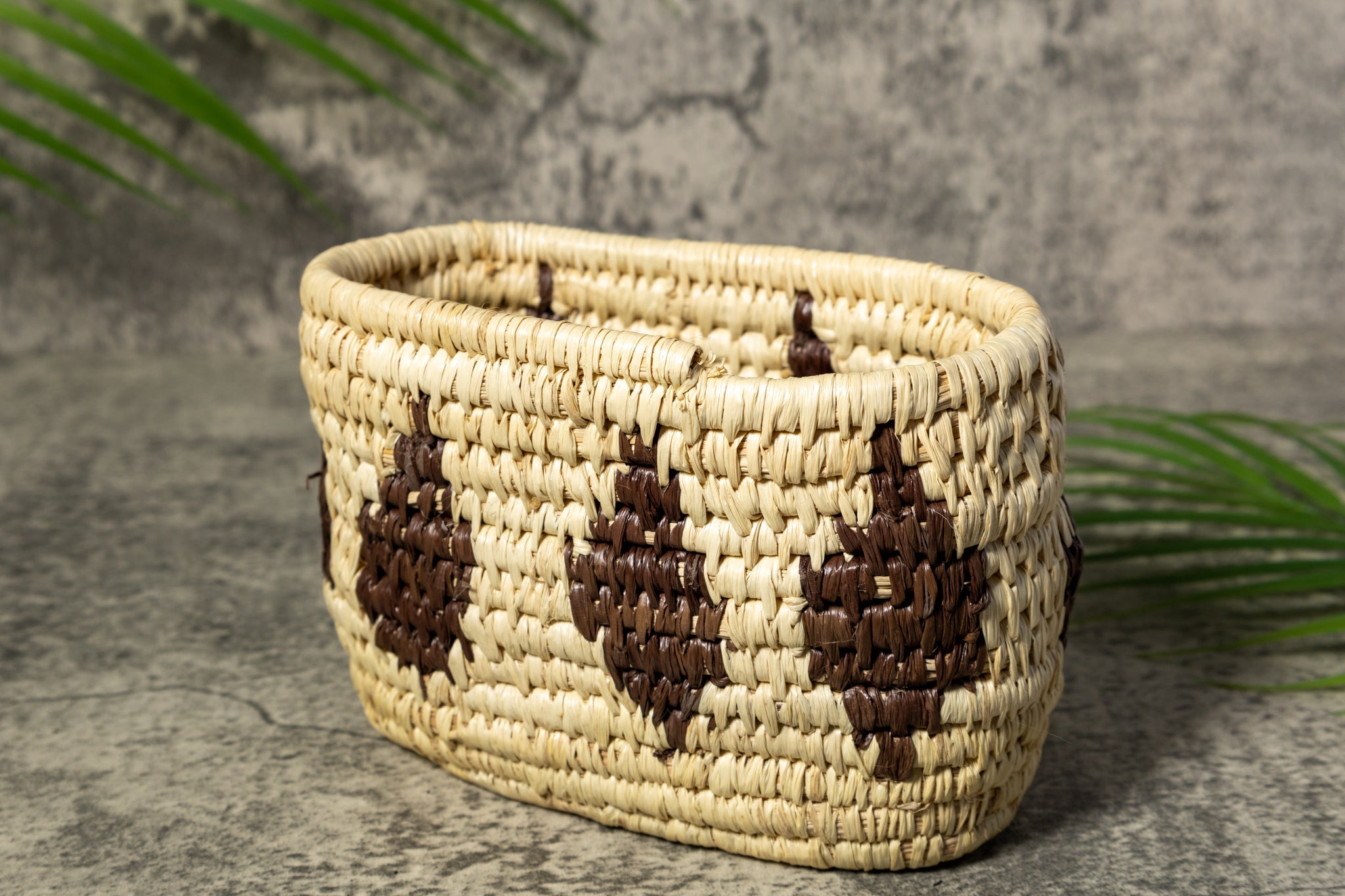 Oval Rainforest Vintage Basket