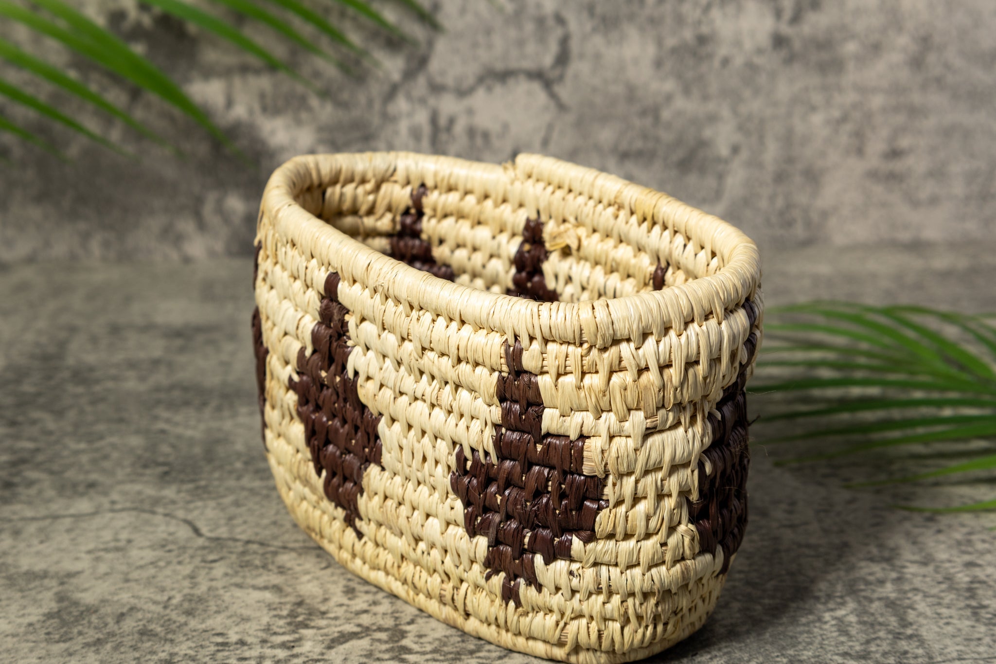 Oval Rainforest Vintage Basket