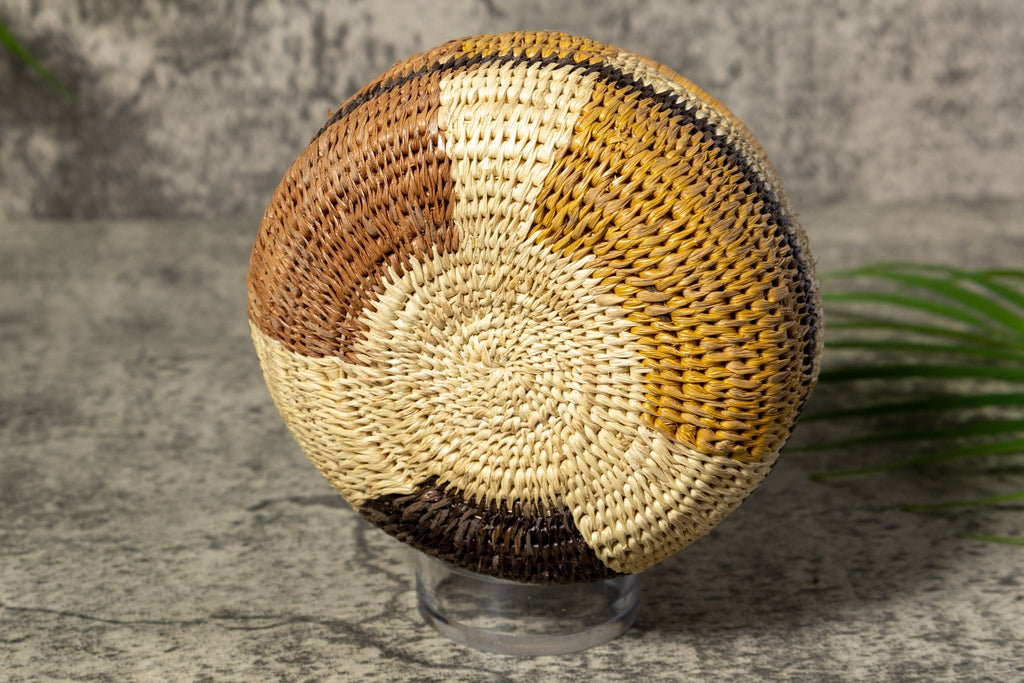 Brown Gold And Black Rainforest Vintage Basket