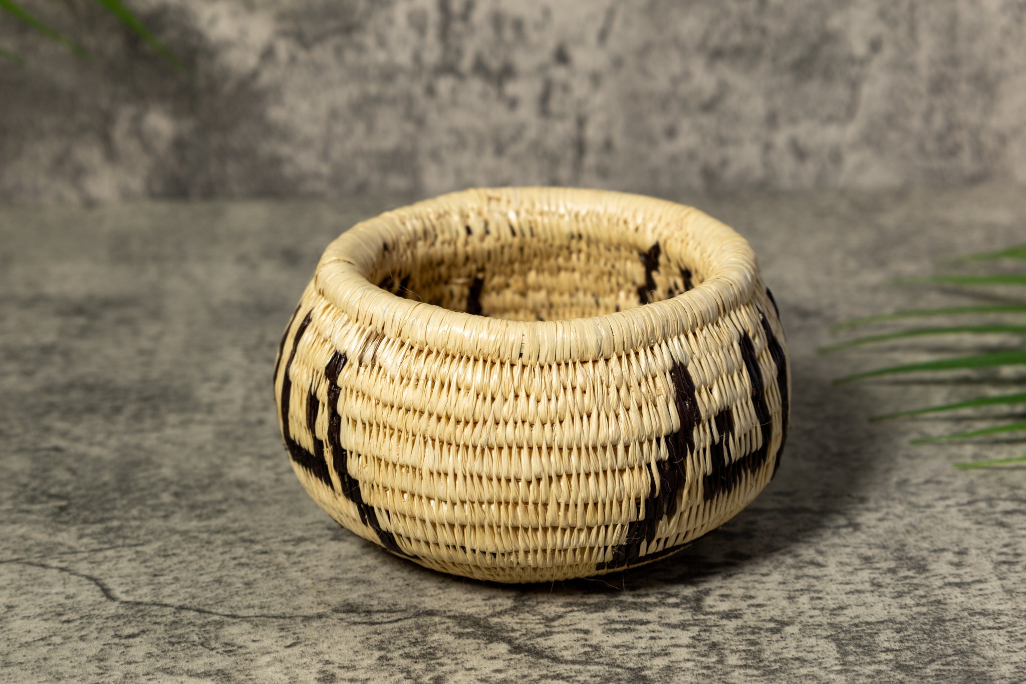 Black and White Rainforest Vintage Basket