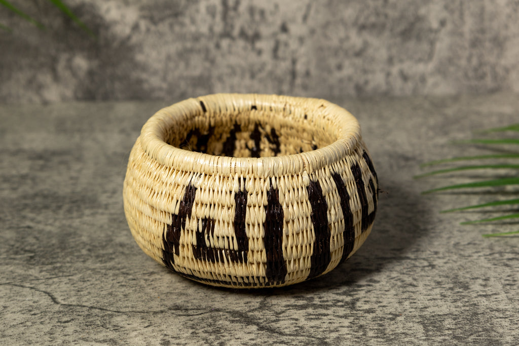 Black and White Rainforest Vintage Basket