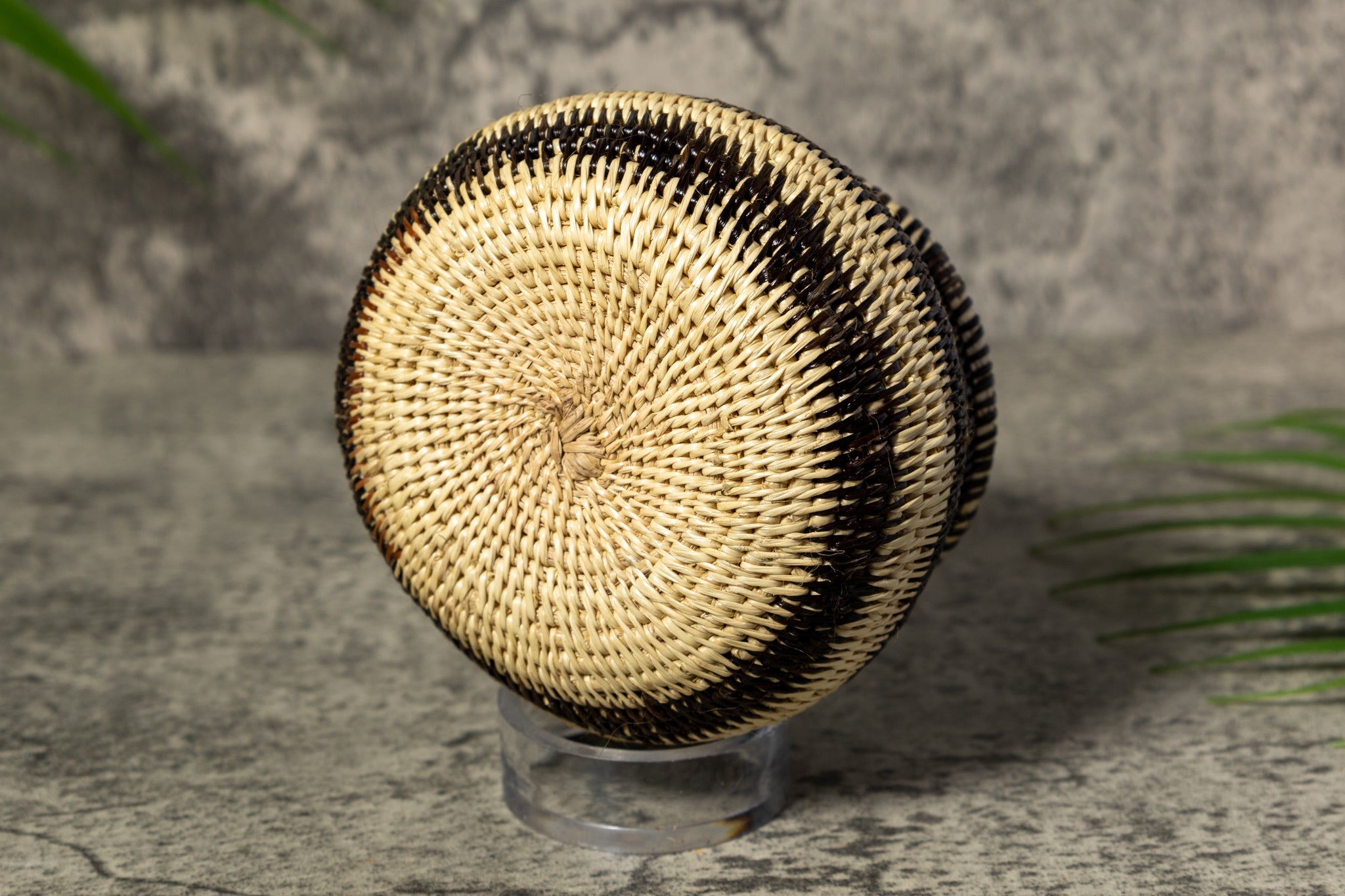 Black and White Rainforest Vintage Basket