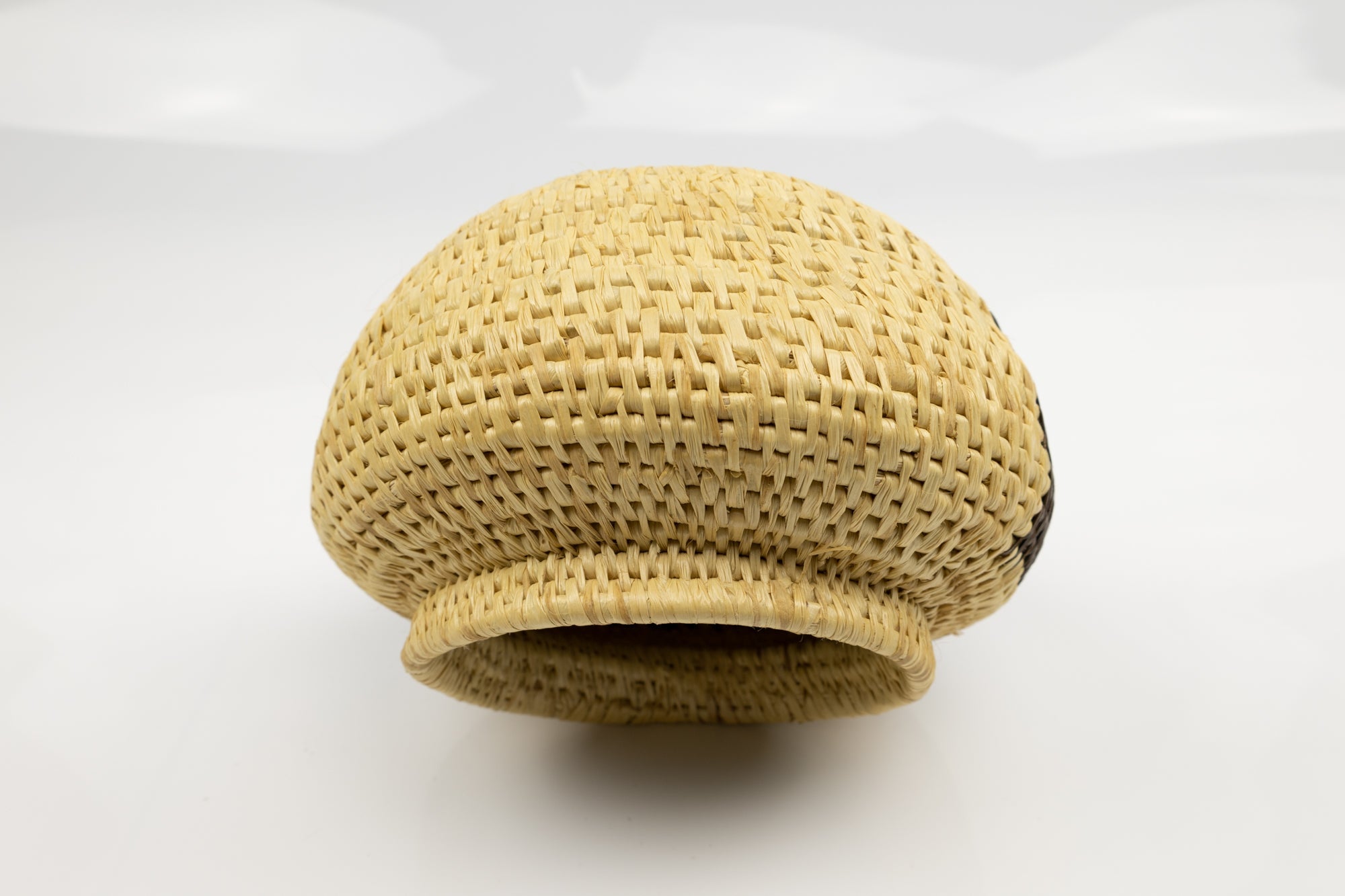 Vintage Woven Panama Basket