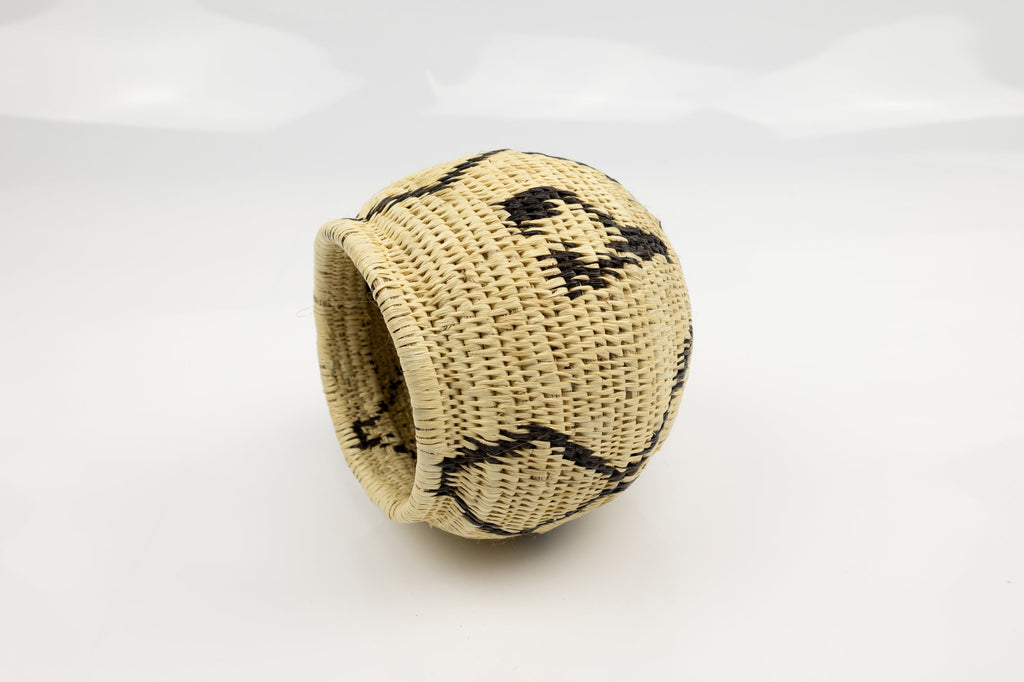 Vintage Woven Panama Basket
