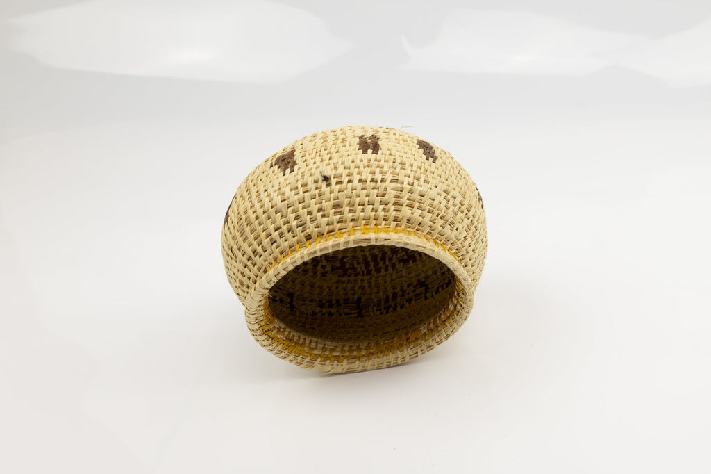 Vintage Woven Panama Basket