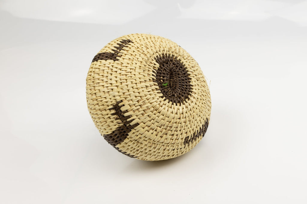Vintage Woven Panama Basket