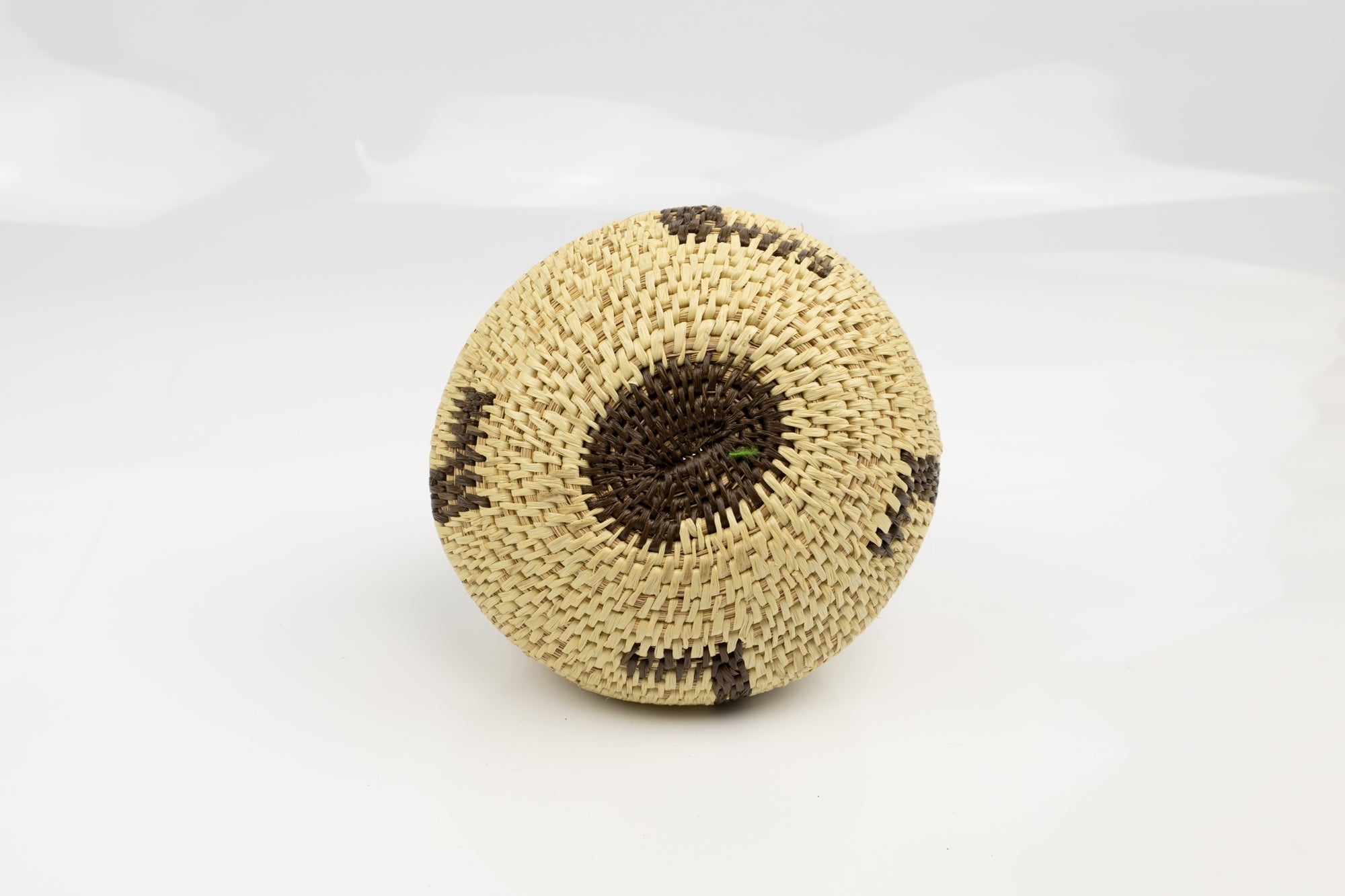 Vintage Woven Panama Basket