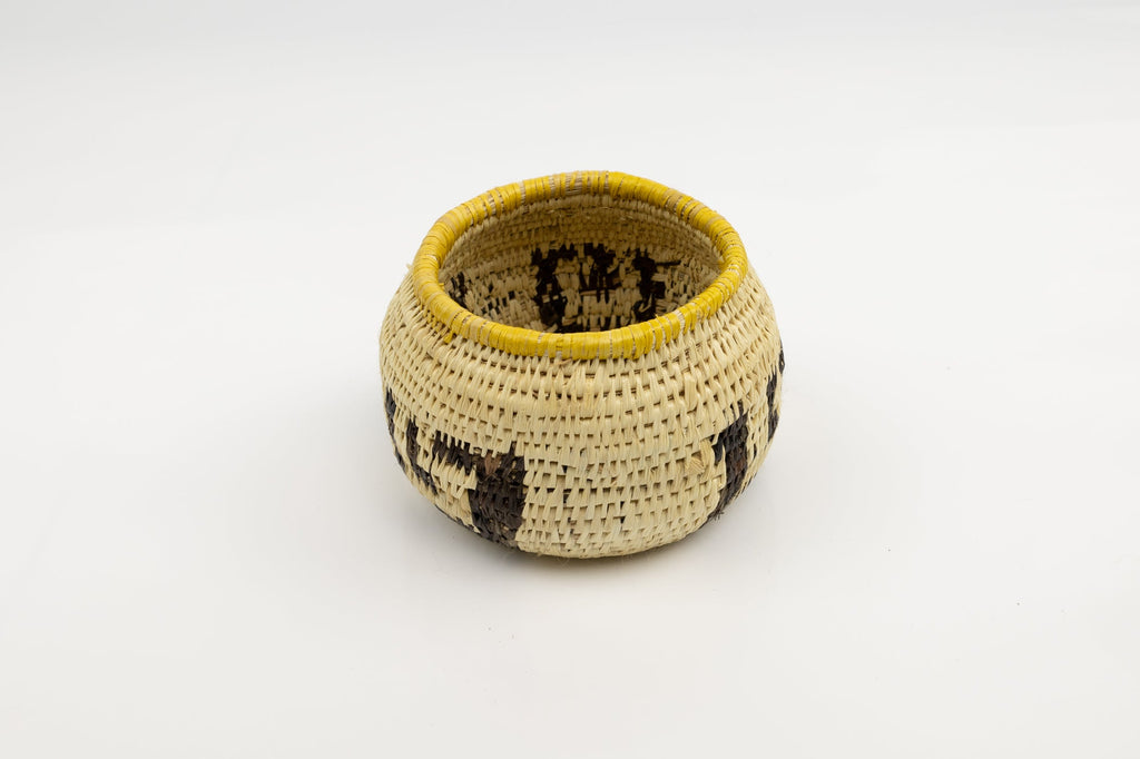 Vintage Woven Panama Basket