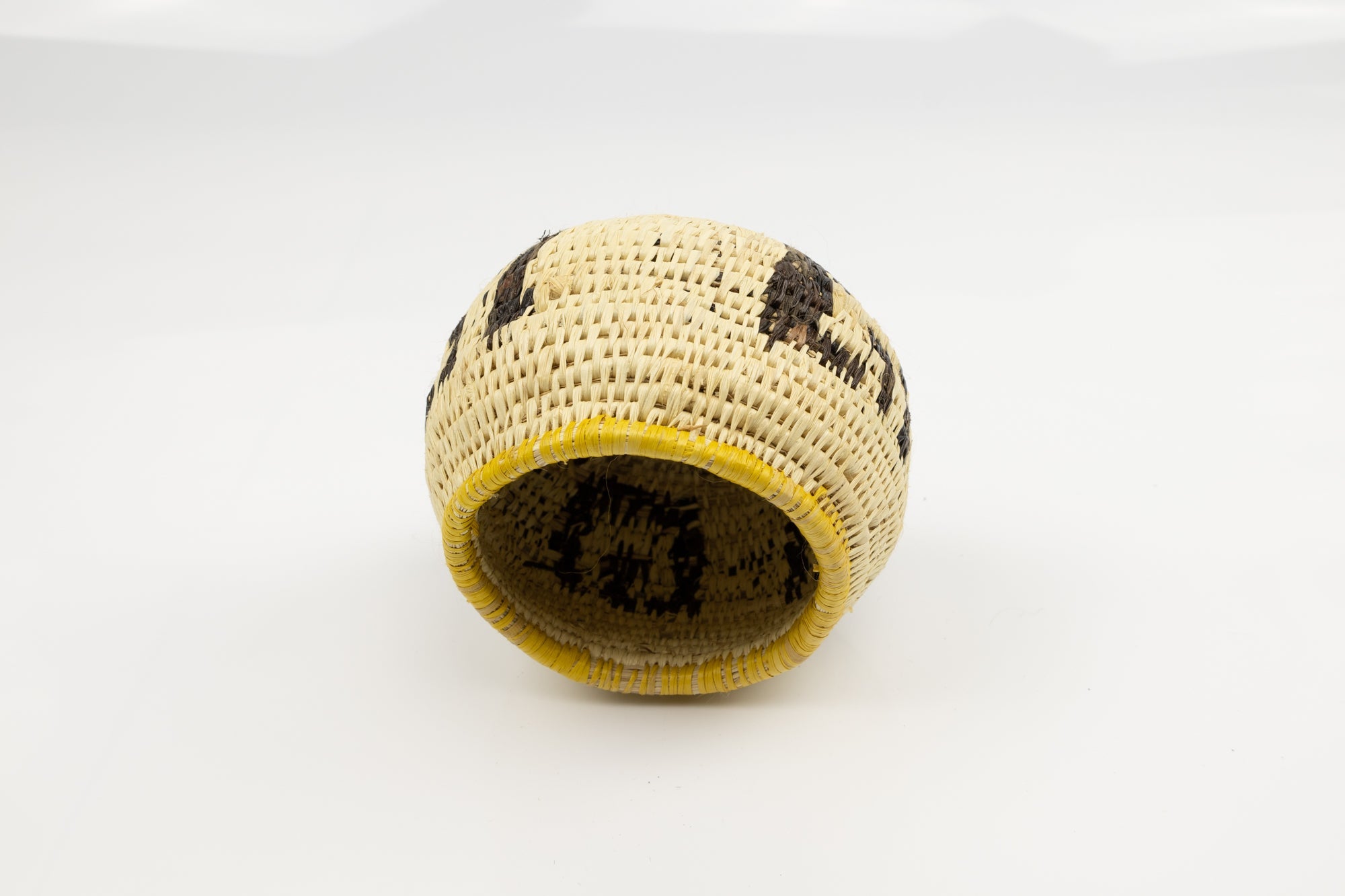 Vintage Woven Panama Basket