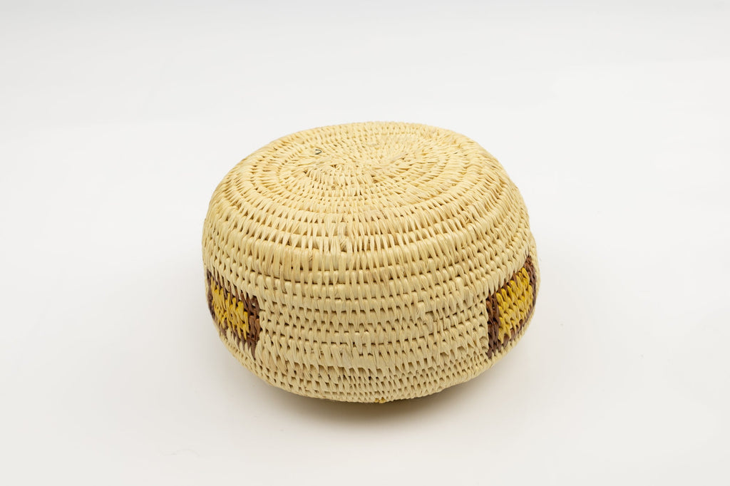 Vintage Woven Panama Basket