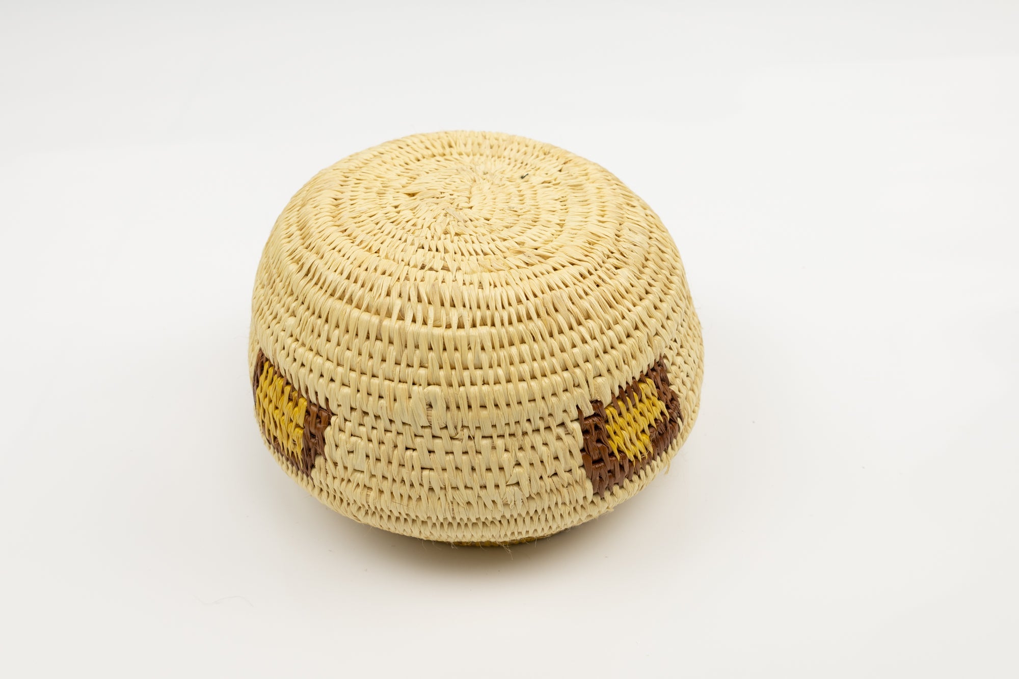 Vintage Woven Panama Basket
