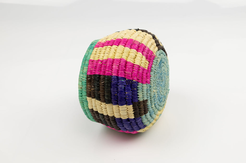 Vintage Woven Panama Basket