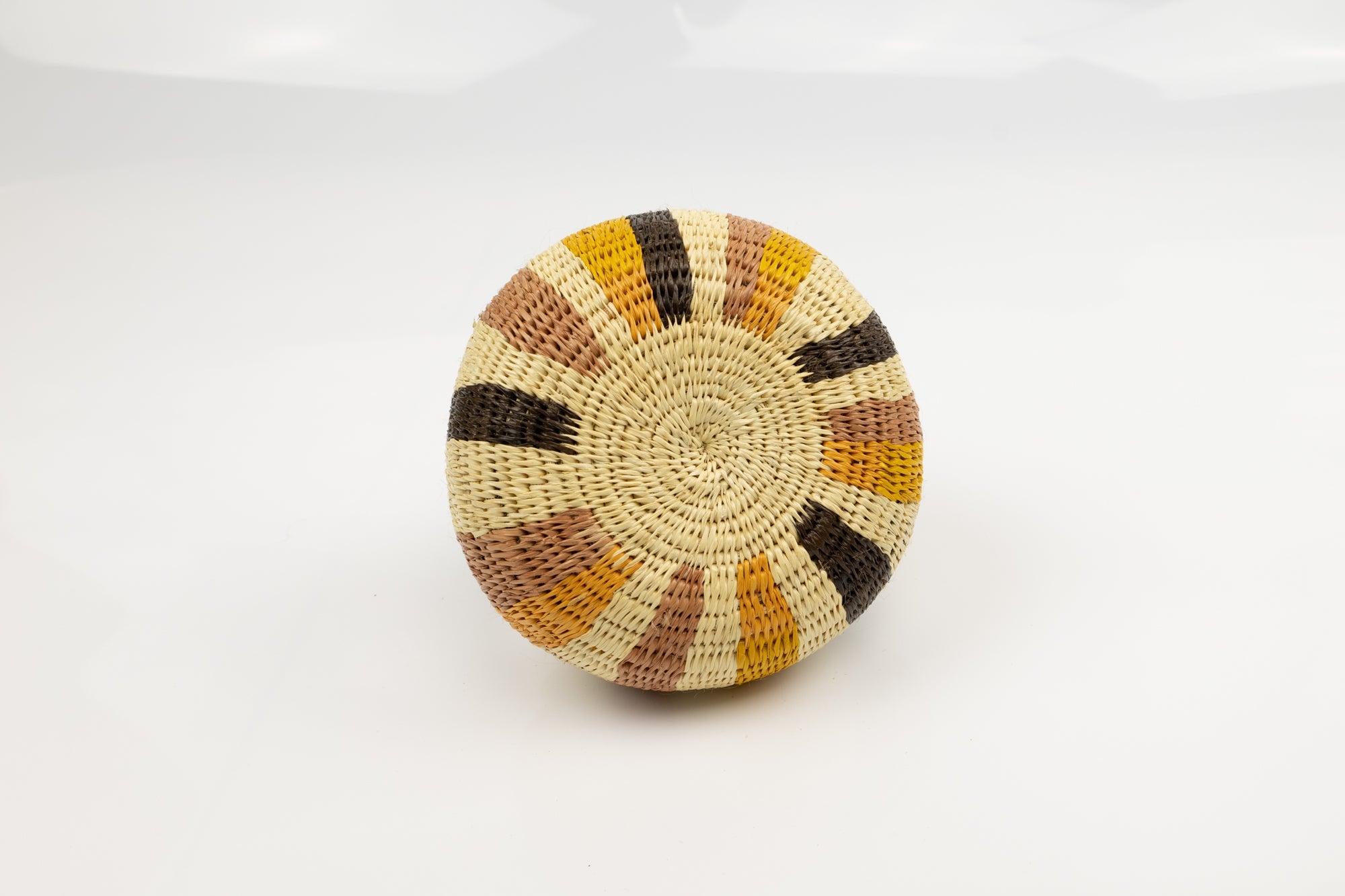 Vintage Woven Panama Basket
