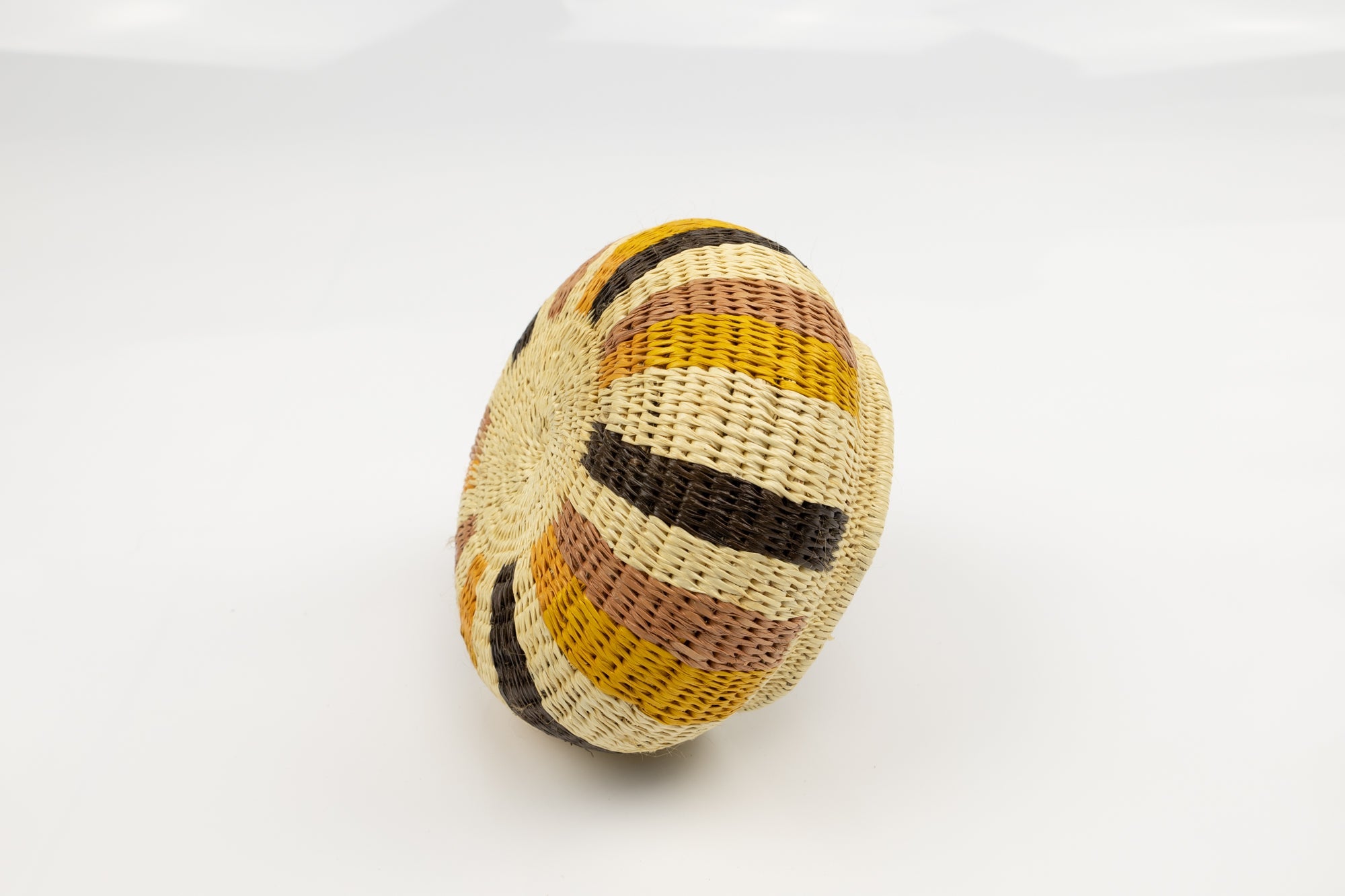 Vintage Woven Panama Basket