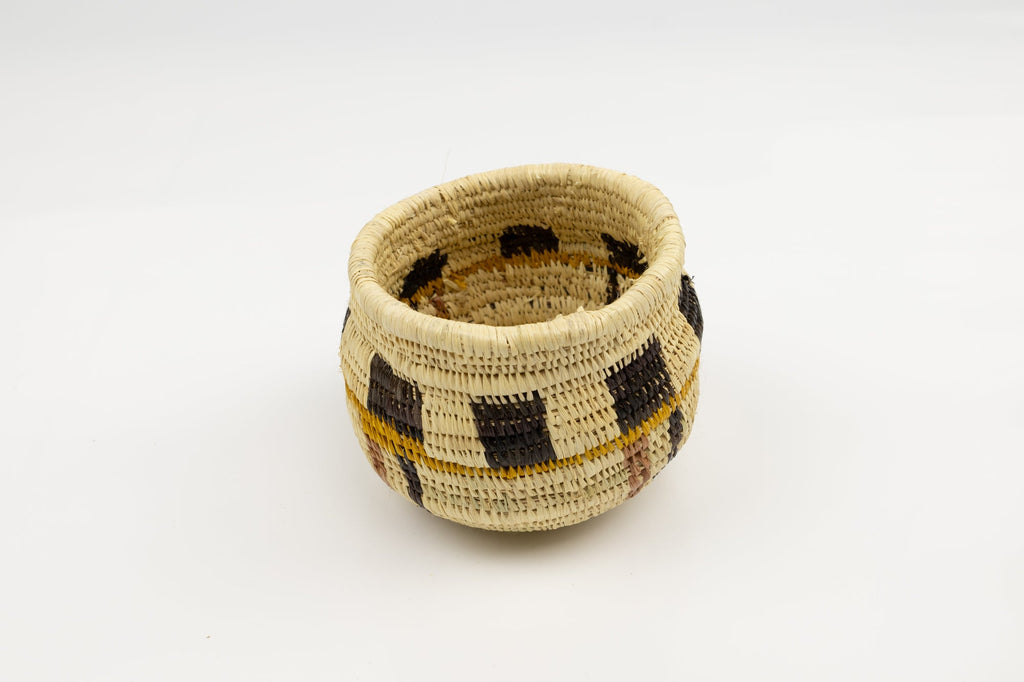 Vintage Woven Panama Basket