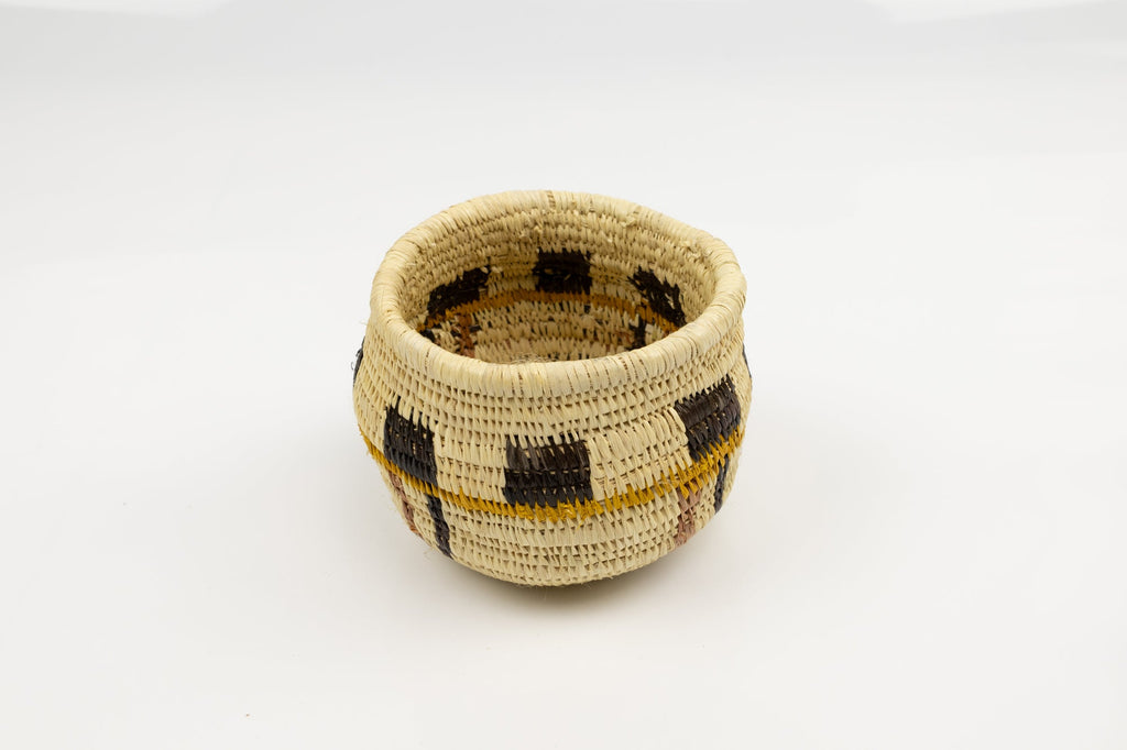 Vintage Woven Panama Basket