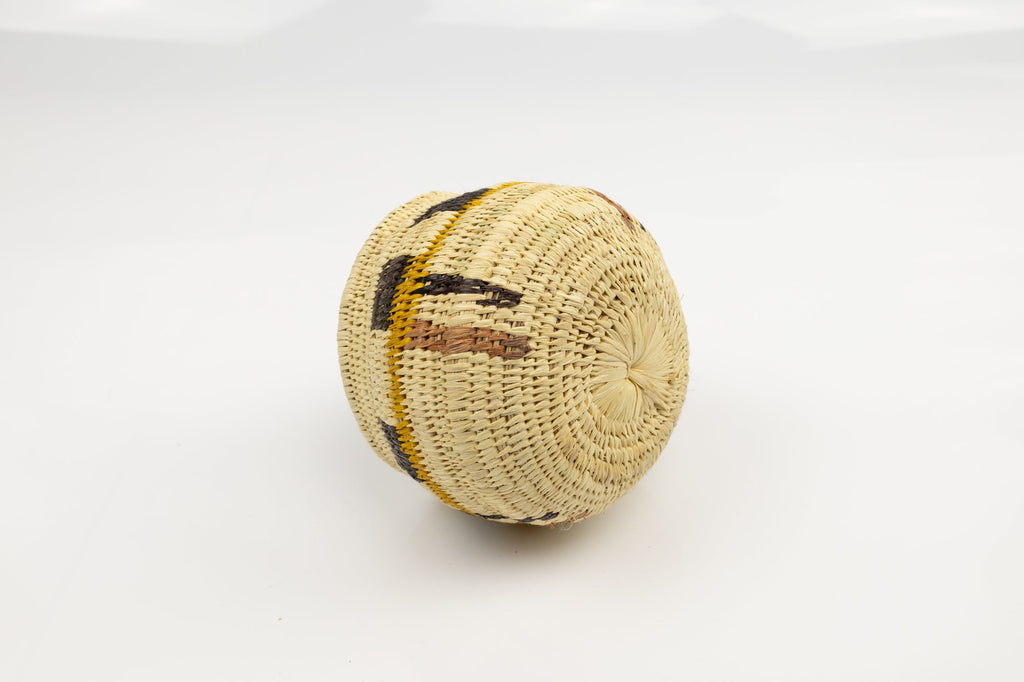 Vintage Woven Panama Basket