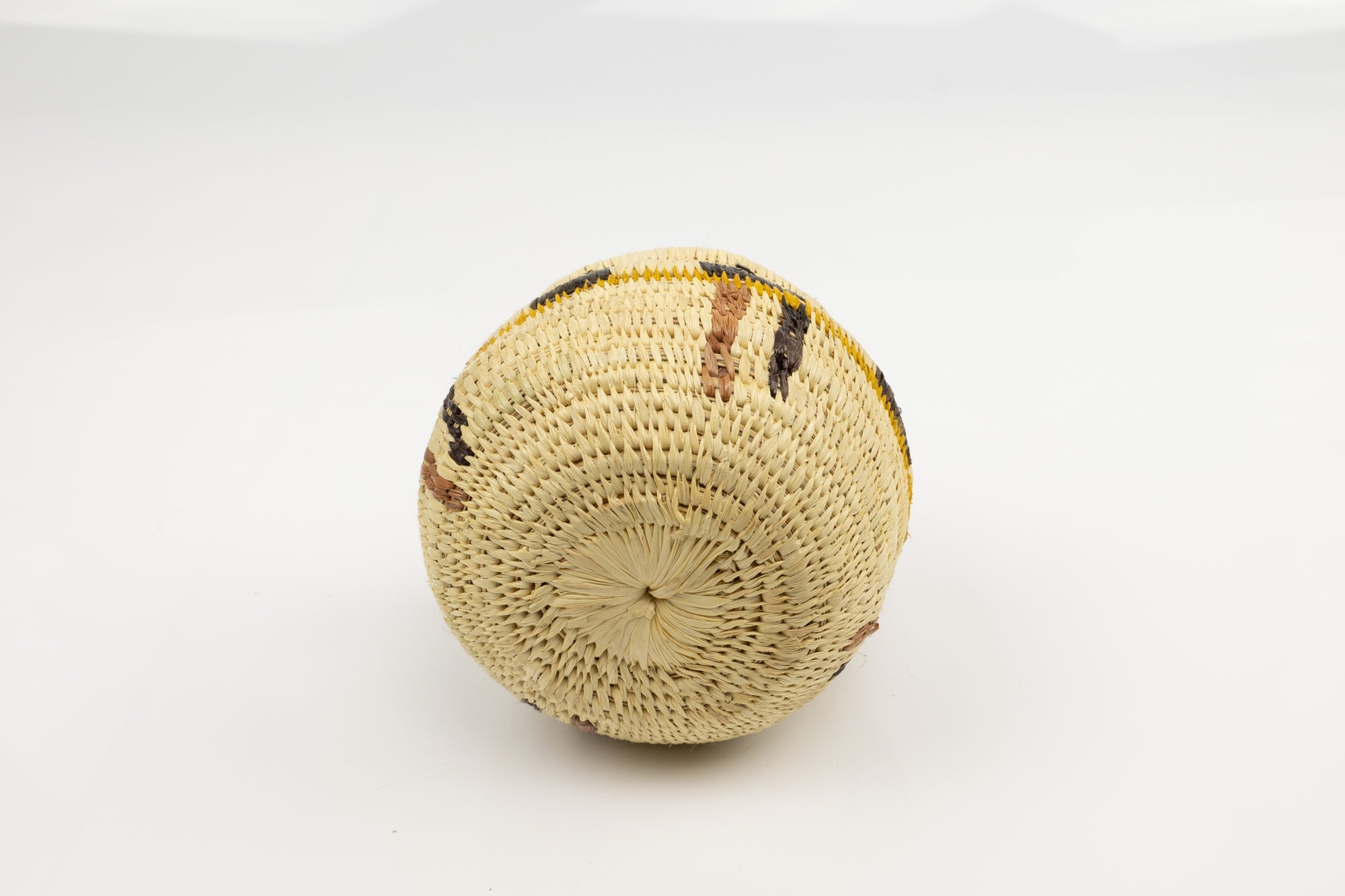 Vintage Woven Panama Basket