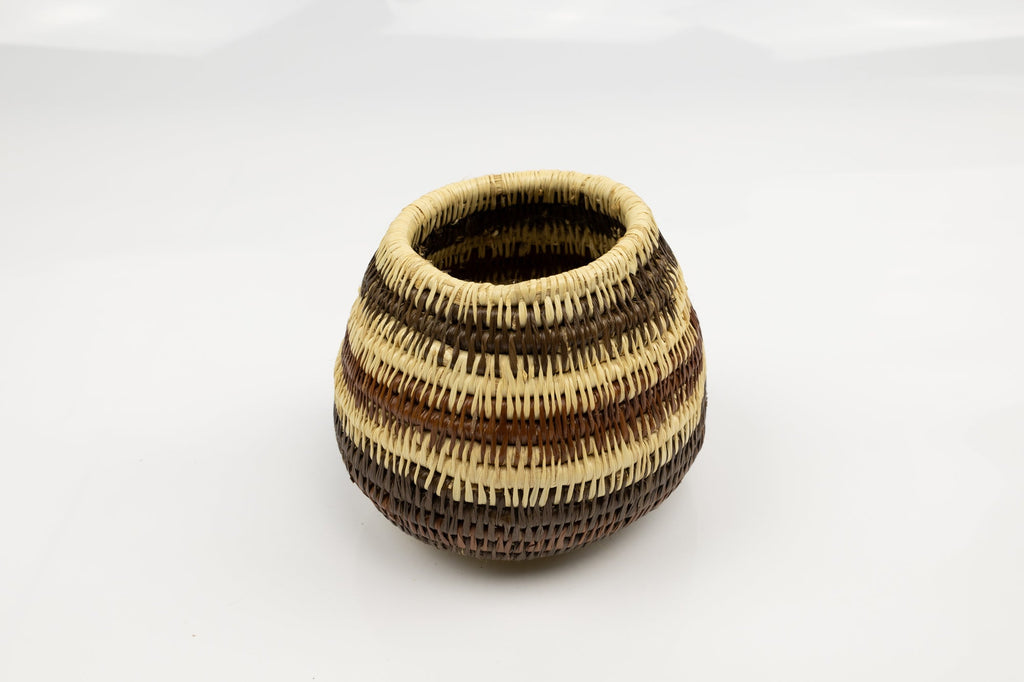 Vintage Woven Panama Basket