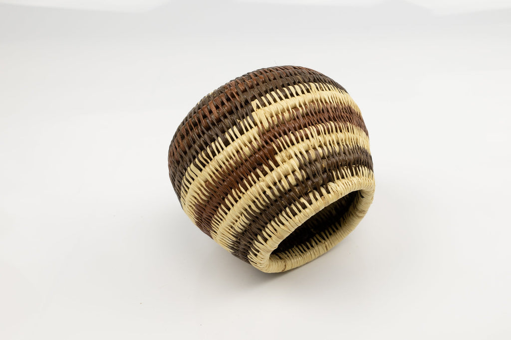 Vintage Woven Panama Basket