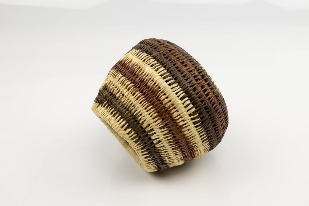 Vintage Woven Panama Basket