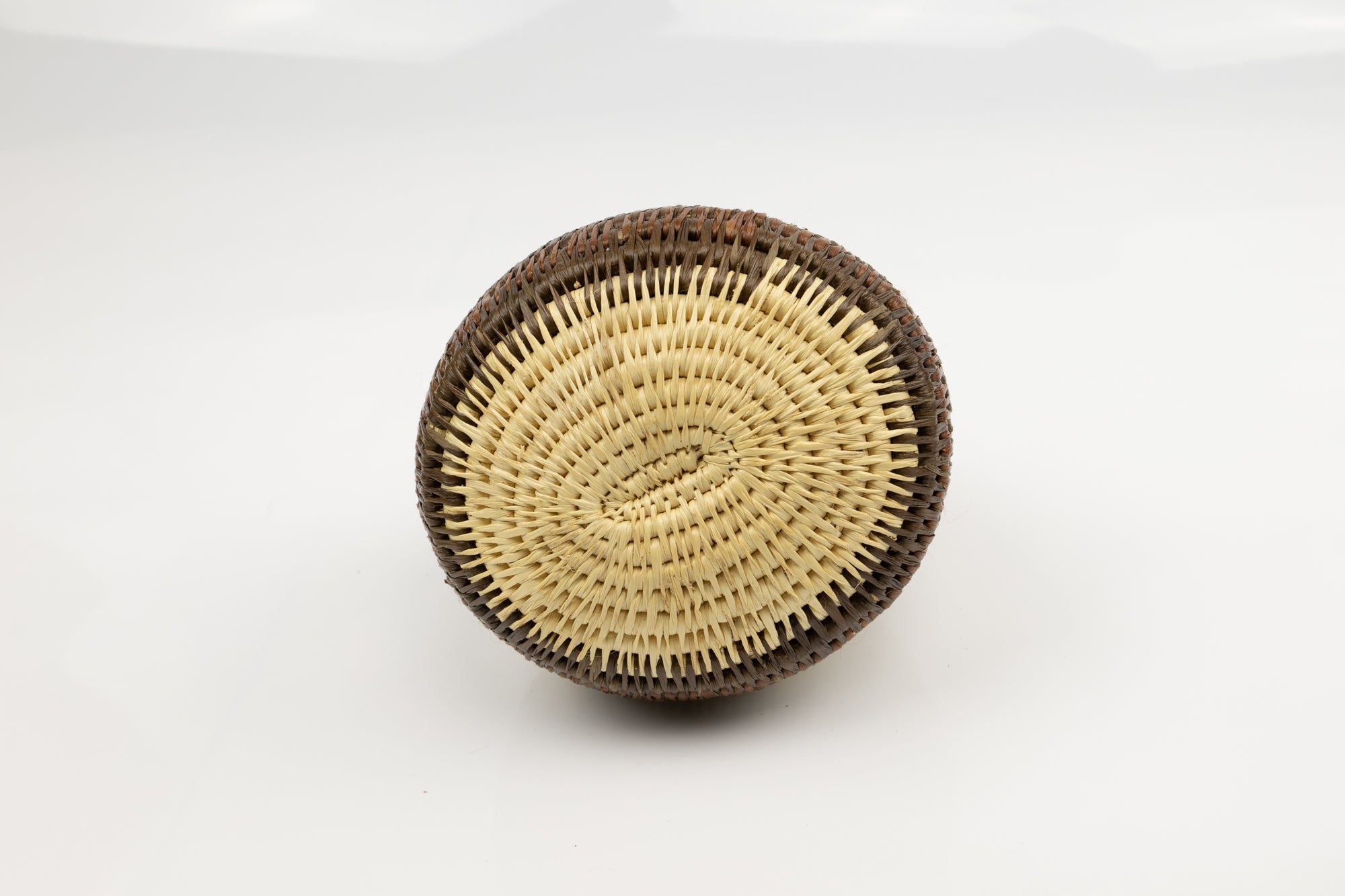 Vintage Woven Panama Basket