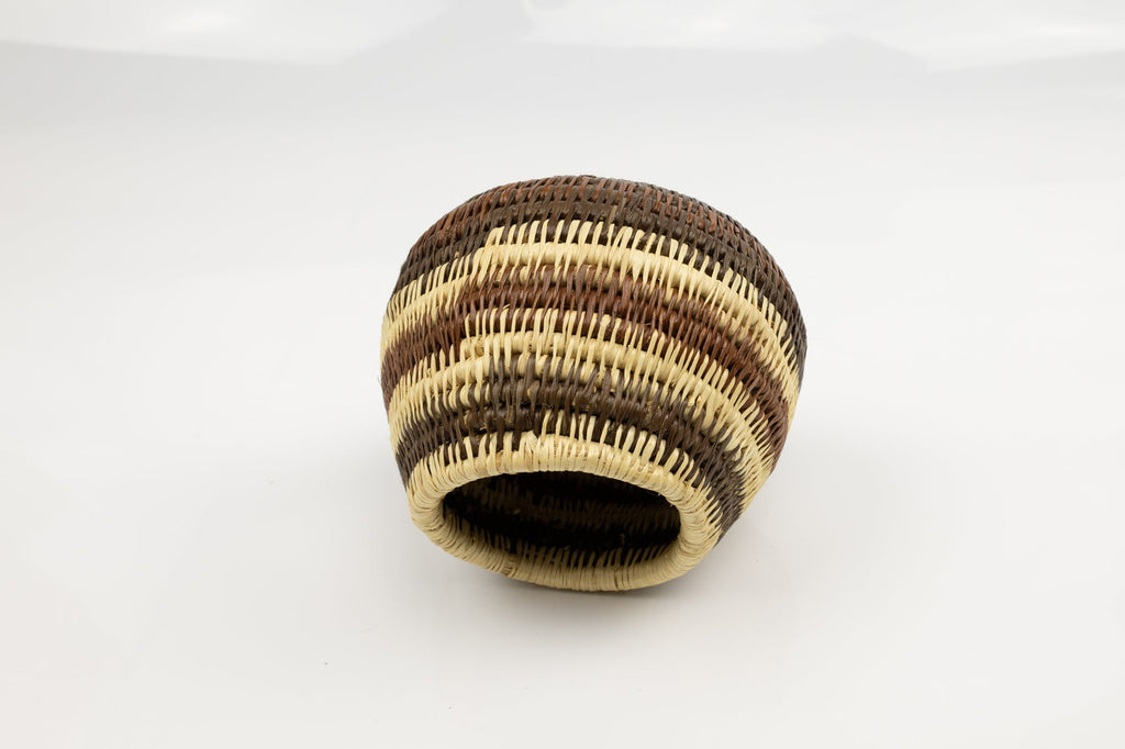 Vintage Woven Panama Basket