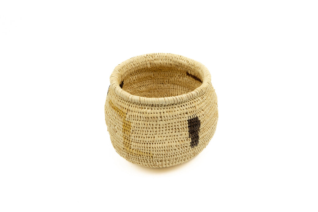 Vintage Woven Panama Basket