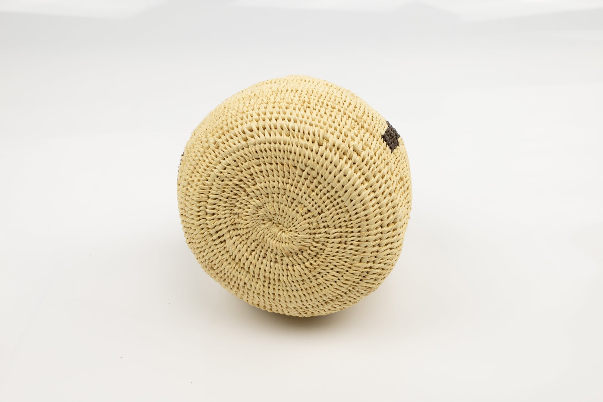 Vintage Woven Panama Basket