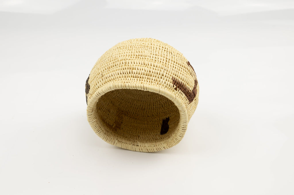 Vintage Woven Panama Basket