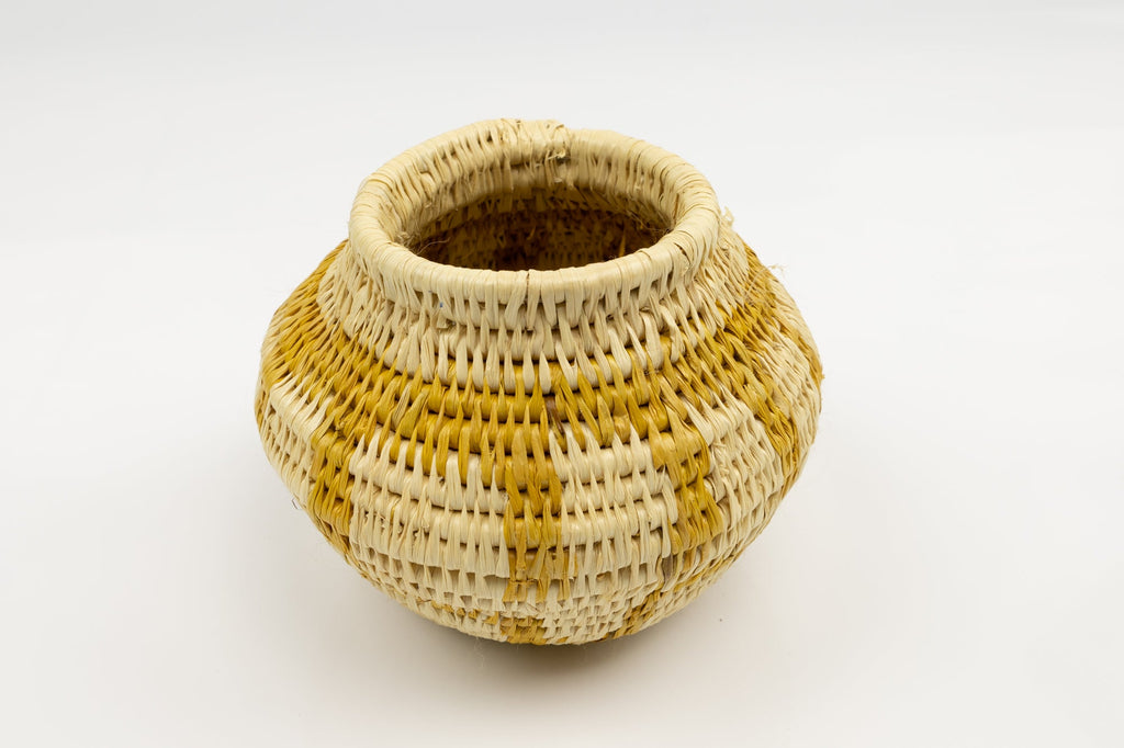 Vintage Woven Panama Basket