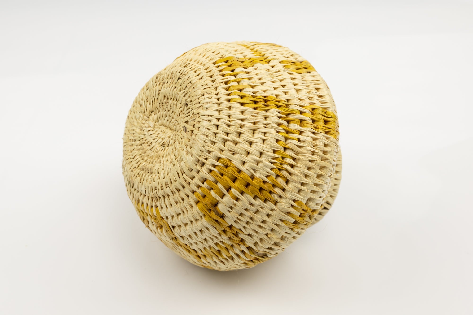 Vintage Woven Panama Basket
