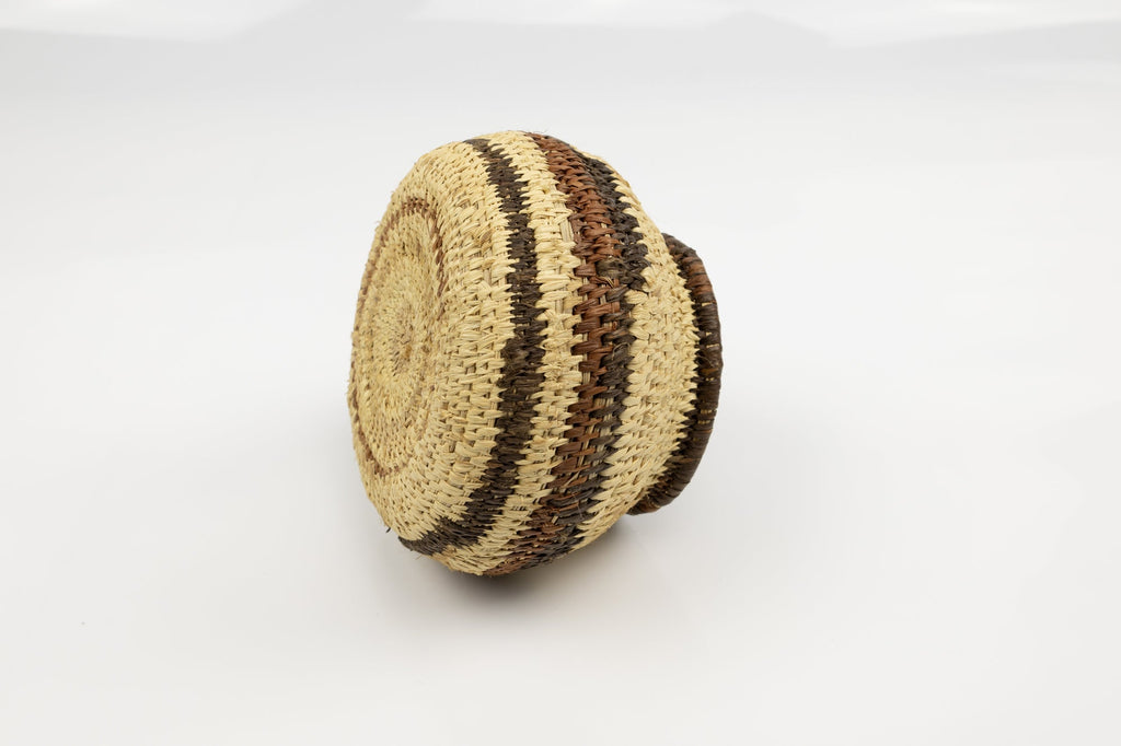 Vintage Woven Panama Basket
