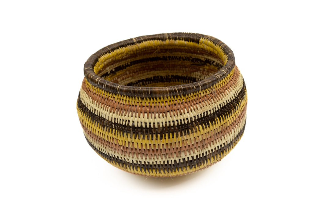 Vintage Woven Panama Basket