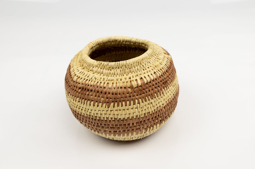 Vintage Woven Panama Basket