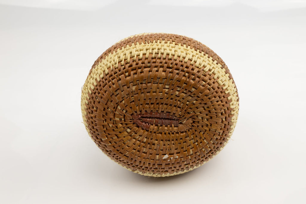 Vintage Woven Panama Basket