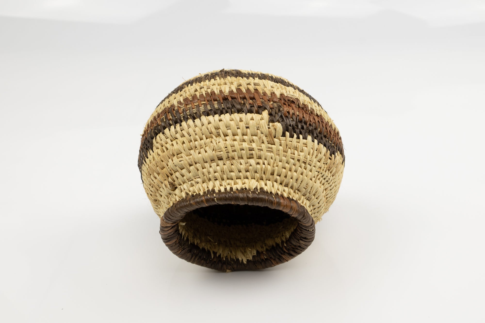 Vintage Woven Panama Basket