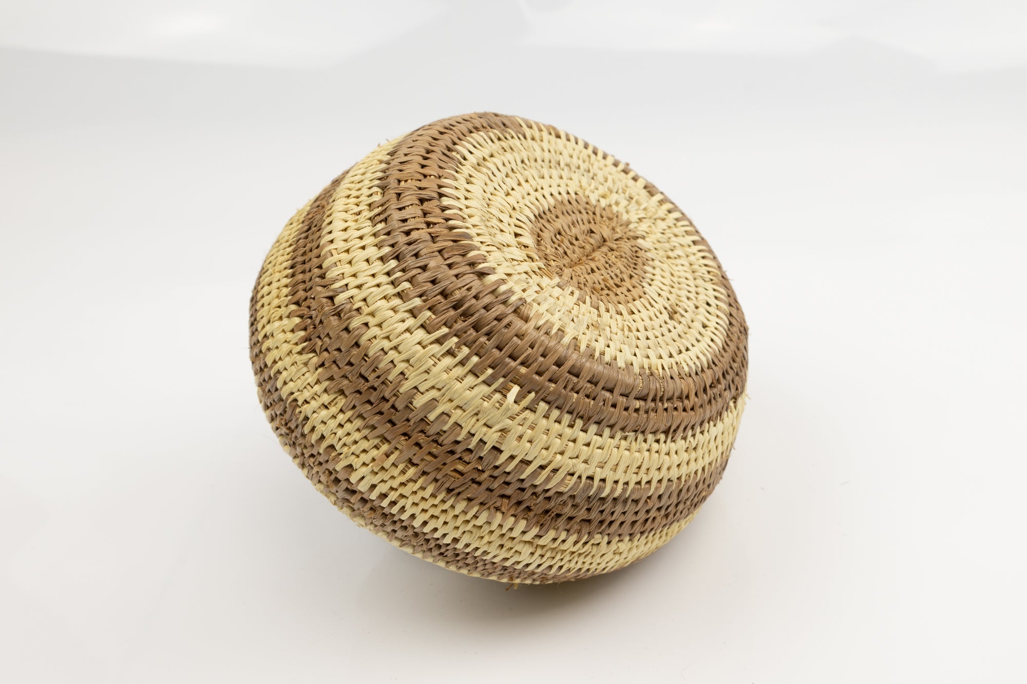 Vintage Woven Panama Basket