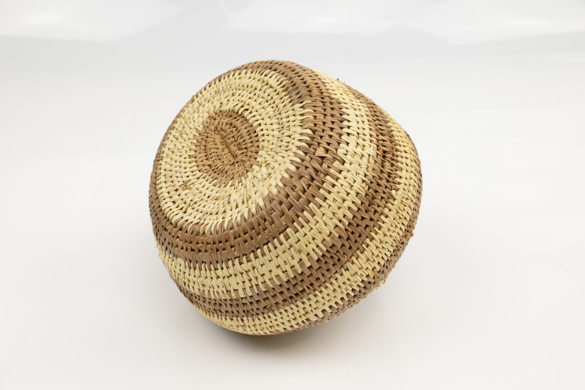 Vintage Woven Panama Basket