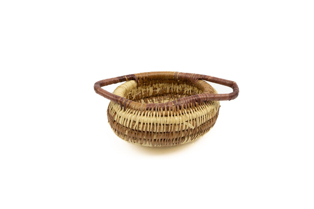Vintage Woven Panama Basket