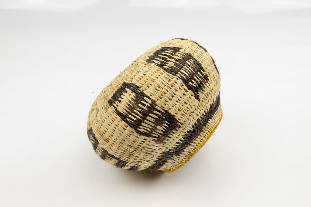 Vintage Woven Panama Basket
