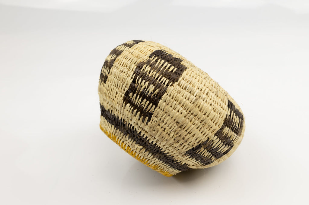 Vintage Woven Panama Basket